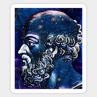 Eratosthenes of Cyrene Dark Night Portrait | Eratosthenes of Cyrene Artwork 5 Magnet